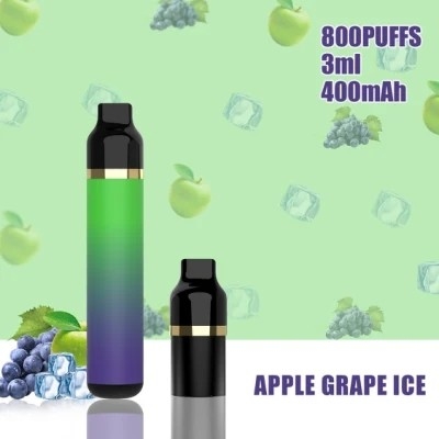 3ml 800 Puffs Replaceable Pod System Disposable 400Mah Electronic Cigarette