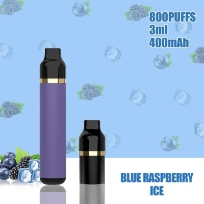 3ml 800 Puffs Replaceable Pod System Disposable 400Mah Electronic Cigarette