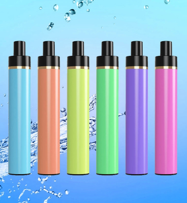 Round 850mAh Stainless Steel Disposable Vape Pen / 2000 Puffs Electronic Cigarette