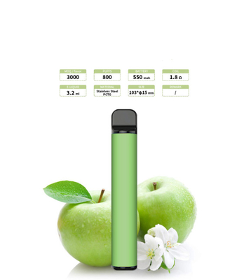 OEM 800 Puffs Vapor Disposable Vape 550mah Battery 1.8 Ohm Coil