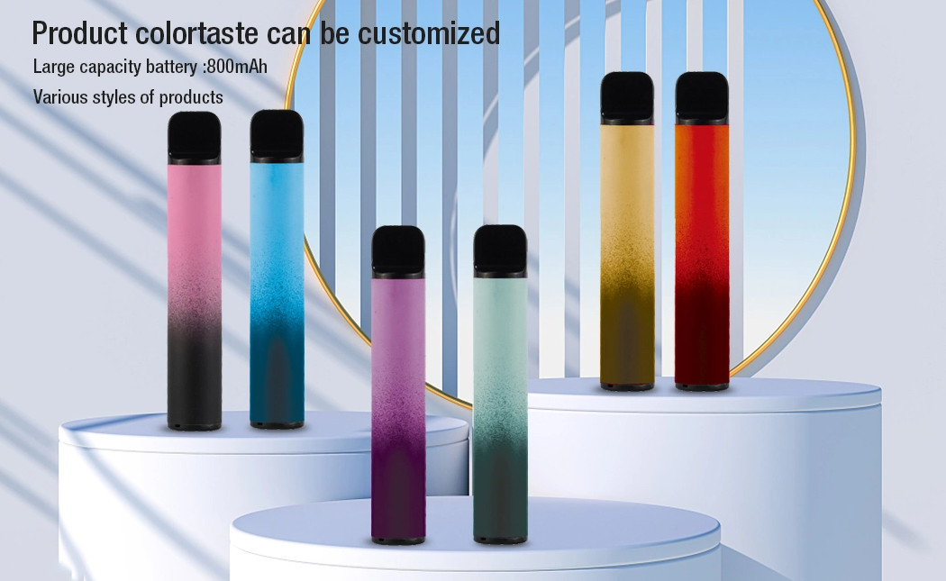 8ml E Liquid Disposable E Cigarette Nicotine Devices Stainless Steel Fruit Flavors