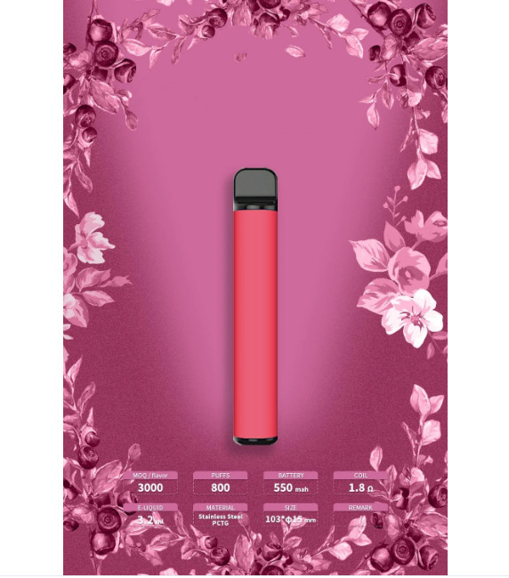 Salt Nicotine Flavors Disposable Vape Pod System Prefilled 800 Puffs
