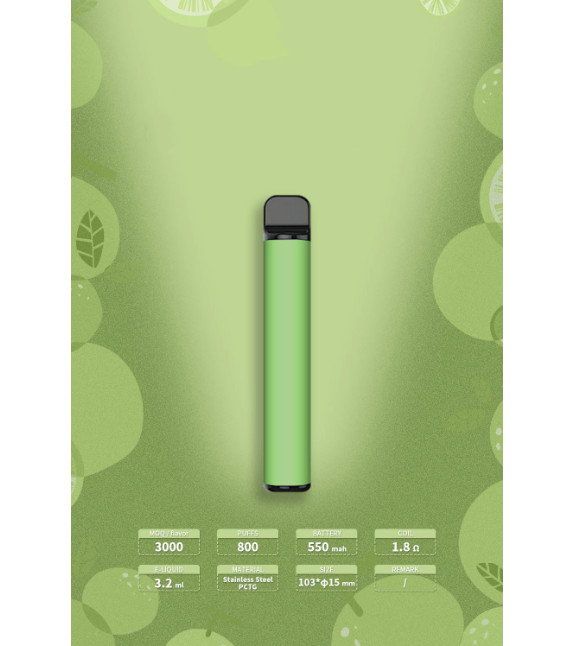 3.2ml E Liquid 800 Puffs Prefilled Disposable Vape Pen Nicotine Salt Pods
