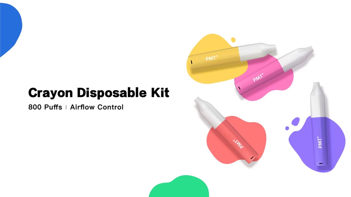 OEM 800 Puffs Disposable Device Vape Pen Air Glow Blast 550mAh Battery